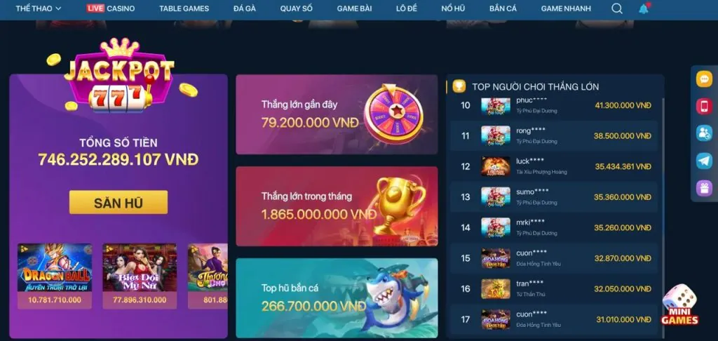 Trò chơi slot và bắn cá mcw87
